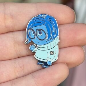 Disney Parks WDW Hidden Disney 2025 Wave A Sadness Blue Color Story Mystery Pin